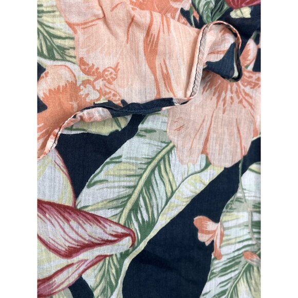 Ann Taylor Petites XXSP One Shoulder Floral Top Blouse Summer Casual - Picture 9 of 12